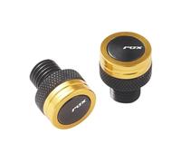 Parte Trasera Tapones para Agujeros De Espejo Motocicleta, Tornillos, Tapas Cubierta para Yamaha Aerox 155 50 50CC, Accesorios(Gold)
