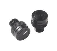 Parte Trasera Tapones para Agujeros De Espejo Motocicleta, Tornillos, Tapas Cubierta para Yamaha Aerox 155 50 50CC, Accesorios(Nero)