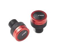 Parte Trasera Tapones para Agujeros De Espejo Motocicleta, Tornillos, Tapas Cubierta para Yamaha Aerox 155 50 50CC, Accesorios(Rosso)