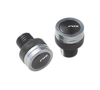 Parte Trasera Tapones para Agujeros De Espejo Motocicleta, Tornillos, Tapas Cubierta para Yamaha Aerox 155 50 50CC, Accesorios(Titanium)
