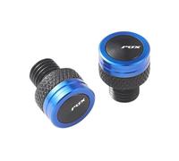 Parte Trasera Tapones para Agujeros De Espejo Motocicleta, Tornillos, Tapas Cubierta para Yamaha Aerox 155 50 50CC, Accesorios(BLU)