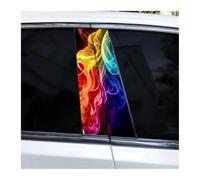 Partes Cuerpo 2 Calcomanías Para El Pilar B Del Coche, Diseño De Danza De Hielo Y Fuego, Pegatinas Impermeables Para El Pilar Central Del Coche.(F)