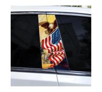 Partes Cuerpo 2 Calcomanías Para El Pilar B Del Coche, Diseño De Estrellas Y Almas, Pegatinas Impermeables Para El Pilar Central Del Coche.(F)