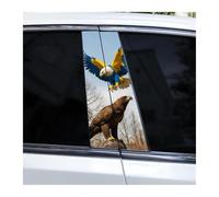 Partes Cuerpo 2 Pegatinas Para El Pilar Central Del Coche, Con Alas De Águila Volando Entre Las Nubes, Impermeables Para El Pilar B.(M)