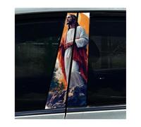 Partes Cuerpo 2 Piezas De Película Protectora Para Pilar B De Coche, Decoración Cristiana Con Jesús, Pegatina Para Pilar Central De Coche(E)
