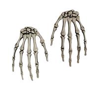 Partes De Esqueleto Realistas - Skeleton Hands Signs De Patio | 1 Par De Huesos De Mano Humano Falsos | Skeletons De Manos Cortadas Modelo Halloween Halloween Decoración De Halloween De La Mano