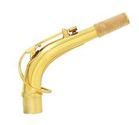 Partes de Guitarra Saxófono Neck Alto Saxofon Bend Material de latón Material de latón Sax de Viento de Madera Accesorio de 24,5 mm de 24.5 mm Accesorios (Color : Gold)