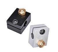 Partes de la Impresora 1/2 Bloque de Calor de Bloque de Aluminio V6 para Piezas de Impresora 3D V6 J-Head RepRap extrusora Compatible con Boquilla M6 Bowden MK8 Piezas de reparación Hotend (tamaño: 1