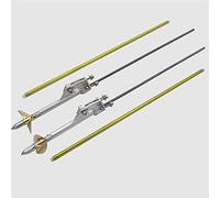 partes de la impresora 1 Juego de 4 mm Cable de eje de transmisión flexible Soporte de puntal de eje flexible 36 mm Hélice CW CCW para 70 cm-100 cm RC Catamarán Doble accionamiento CAT Piezas de repar
