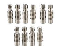 Partes de la Impresora 10Pcs / Lot Extrusora 3D V6 Hotend Boquilla Rotura de Calor de Garganta con PTFE/Tubería de Metal M6 M7 para Piezas de reparación de Impresora 3D de filamento de 1,75/3,0 mm