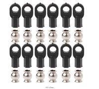 partes de la impresora 12Pcs / Set para M3 / M4 Tamaño 5347 Tapas de bola con hebilla Delta Juntas de varilla de carbono paralelas para impresoras 3D Accesorios de impresión Piezas de reparación (Tama