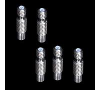 Partes de la Impresora 1Pcs / 5Pcs V6 Throat All Metal V6 para HONTEND 1.75MM Filament 3D Printer Parts Extruder Repair Parts (Color: All Metal, Size: 1PC) (Color : with Teflon Tube, Size : 5PCS)