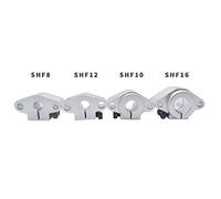 Partes de la Impresora 1pcs SHF8 / SHF10 / SHF12 / SHF16 Soporte de Eje de riel de Varilla Lineal de Aluminio XYZ Table Ruta CNC para Piezas de reparación de impresoras 3D (Tamaño: SHF16)