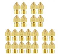 Partes de la Impresora 22 Unids/Set MK8 Cabezal de Boquilla Máquina de Impresora 3D Cabezales Extrusoras Reemplazo de 1,75 mm para Piezas de Reparación CR-10 (Color: Dorado) (Color : Gold)