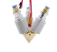 partes de la impresora 3 en 1 Salida V6 Bowden Remote J-Head Hotend Kit sin ventilador Latón Diamante 0.4mm Boquilla 1.75mm 24 / 12V Hot End 3D Piezas de la impresora Piezas de reparación (Tamaño: 12V