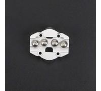 Partes de la Impresora 3 unids/Lote Mini Efecto Deslizante actualizado Plateado Todo Metal M3 Tackle Mini Deslizador de polea de Carro para Piezas de reparación de Piezas de Impresora 3D