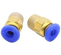 Partes de la Impresora 5/10pcs Remoto Compatible con Bowden Tube Push fit Connector Joint Feeding Pipe ID2 OD4 Bowden Tube Compatible con J-Head Hotend extrusora Impresora (Color : 10pcs)