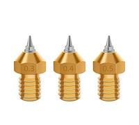 Partes de la Impresora 5 Piezas M6 V6 Adaptador de Boquilla de aerógrafo 0.2/0.3/0.4/0.5 mm Puntas de Acero Inoxidable extraíbles para Ender-3 CR-10 V6 j-Head Piezas de reparación de Piezas de i