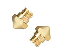 Partes de la Impresora 5 Piezas MK10 Boquilla de latón 0,2/0,3/0,4/0,5/0,6/0,8 mm para 1,75 filamento Makerbot 2 M7 Rosca de Tornillo 3D reprap Piezas de reparación de Impresora (tamaño: 175