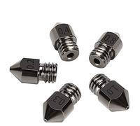 partes de la impresora 5 piezas MK8 molde de boquilla de acero endurecido extrusora de acero boquillas de acero duro de extrusión 0,2-1 mm rosca 1,75 mm para piezas de reparación de piezas de impresor