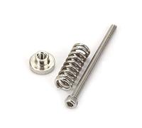 Partes de la Impresora 5 uds, Piezas de Impresora 3D, Tornillos de Rosca M3, Tuercas, Piezas de Perilla de Resorte de nivelación de 45mm, Piezas de reparación de Acero Inoxidable Hexagonal Hexagonal