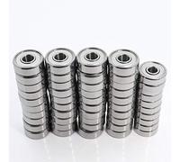 Partes de la Impresora 50Pcs Set Bearing 606zz 40PCS + 625zz 10PCS F695RS 40PCS + 625RS 10PCS ABEC-5 Rodamientos de Bolas para Impresora 3D VORON Mobius 2/3 (Color: 625RSxF695RS, Tamaño: Total 50Pcs)