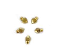 Partes de la Impresora 5PCS / Lot Boquilla Impresora 3D para MK7 Extrusora Scew 6 mm 1.75 mm Tamaños de filamento 0.2 0.3 0.4 para Reprap 3D Printer Kit de Bricolaje Piezas de reparación (Tamaño: 0.4