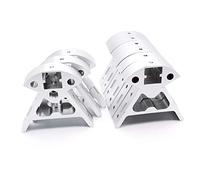 Partes de la Impresora 9pcs / Set Marco de Aluminio Negro/Plateado 3 vértice Superior + 6 Inferior 2020 Perfil Totalmente metálico para Piezas de Impresora Kossel 3D Reprap Corners Delta Piezas de r