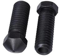Partes de la Impresora Acero endurecido Compatible con Volcano Nozzle M6 Piezas de Repuesto para Impresora 3D Compatible con Pei Peek o filamento de Fibra de Carbono E3D Compatible con Volcano hotend