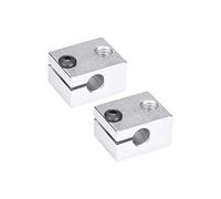 partes de la impresora Bloque V6 Bloque de aluminio Compatible con V5 V6 J-Head HotEnd Extrusor Piezas de repuesto para impresora 3D Calentador de bloque calentado Compatible con calefacción Reprap (S