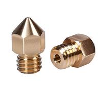 Partes de la Impresora Boquilla MK8 Filamento de latón de Alta precisión de 1,75 mm 0,2 0,4 0,6 0,8 mm para Impresora 3D Bloque de Calor M6 Micro Swiss Hotend Ender3 Piezas de reparación (Color: 1,75