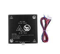 partes de la impresora Cama caliente de aluminio de 12 V 2202203 mm, cama con calefacción con cable de alambre, kit de plataforma de cama caliente para Anet A8 A6, piezas de impresora 3D, piezas de re