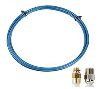 Partes de la Impresora Capricorn Bowden PTFE Tubing XS Series 1M + 1Pcs Ajuste rápido + 1Pcs Ajuste neumático Recto Push to Connect para Piezas de reparación de impresoras 3D (Color: 2M)
