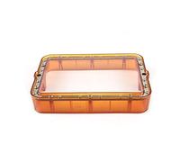 Partes de la Impresora Estante de Material Transparente Naranja 178120 mm Cubo de Resina plástica con 5 Piezas de película FEP para DLP SLA Photon Wanhao D7 Impresora 3D Piezas de reparación de Acero