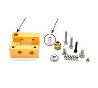 partes de la impresora Extrusora MK8, bloque de aluminio, kit individual, extrusión de filamento de 1,75 mm, derecha, izquierda, pieza de mano corta, kit de bricolaje, piezas de impresora 3D, piezas d