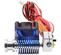 partes de la impresora Hotend J-Head de corta distancia 12V/24V Compatible con extrusor de 1,75 mm/3,0 mm con ventilador de refrigeración Acelerador totalmente metálico Compatible con piezas de repues