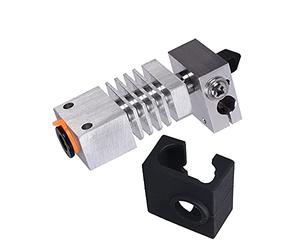 partes de la impresora Hotend Swiss MK8 Boquilla Disipador de calor Impresora 3D Extrusora Kit de actualización Rotura de bloque de calentador de metal para CR 10S PRO Micro 1,75 mm Piezas de reparaci