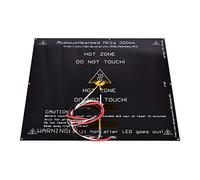 Partes de la Impresora MK2A 3003003MM Heatbed para Reprap Cama Caliente Aluminio Hot Bed Like 3D Printer Parts MK2B MK3 Hot Plate Rampas 1.4 Mendel Cable Repair Parts (Tamaño: Hotbed con Cable)