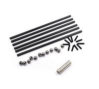 Partes de la Impresora para Kossel K800 Delta 180 mm / 300 mm / 500 mm Juego de Varillas de Tubo de Carbono Bola de Metal de 12 mm de diámetro + 12 Piezas de imán Accesorios de Impresora 3D Piezas de