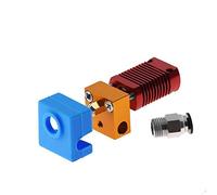 partes de la impresora para MK8 Kit de extremo caliente de extrusora ensamblada para impresora Ender 3 CR10 1.75 mm 0.4 mm Boquilla Bloque calefactor de aluminio Accesorios de impresora 3D Piezas de r