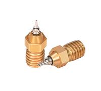 Partes de la Impresora Piezas de Impresora 3D Boquilla de aerógrafo de latón 1.1 0.2/0.3/0.4/0.5MM Extrusora de Bloque de Calor Hotend V6 para Piezas de reparación CR10 S Pro (Color: 2PCS, Tamañ