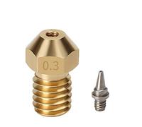 Partes de la Impresora Piezas de Impresora 3D Boquilla M6 V5 V6 para E3D 0,2/0,3/0,4/0,5 mm Puntas de Acero Inoxidable extraíbles Adecuado para Boquilla E3D V6 Hotend Piezas de reparación de 1,7