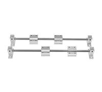 Partes de la Impresora Piezas de Impresora 3D Kit de Eje óptico 2 x 8 mm Eje Cromado + rodamiento 4 x SC8UU + 4 x SK8 Piezas de reparación de Soportes de Extremo de Aluminio (tamaño: 500 mm)