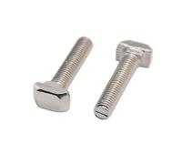 Partes de la Impresora Piezas de Impresora CNC 3D 4040 Tipo T Tornillo Tornillo de Perno T para Perfil de Aluminio de riel Lineal 4040 anodizado estándar Europeo (Color: 20 Piezas 4040 M8X35)