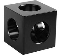 partes de la impresora Piezas de repuesto para impresora 20 20 20 mm Cubo de aluminio Conector de soporte de marco en T de 3 vías Regulador de rueda Compatible con guías lineales V-Slot/C-Beam Compati