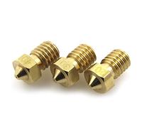 partes de la impresora piezas o 10 piezas compatibles con piezas de repuesto de impresora 3D V6 y V5 J-Head Brass Boquilla extrusora Boquilla 0.2/0.25/0.3/0.4/0.5/0.6/0.8/1.0mm Compatible con 1.75/3.0