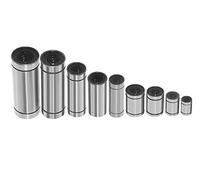 partes de la impresora Rodamientos lineales Rodamientos lineales de bolas LM8UU LM16UU LM8LUU LM10LUU Buje lineal CNC para piezas de ejes lineales Piezas de impresoras 3D Rodamientos de bolas lineales