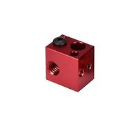 partes de la impresora V5 Bloque calefactor Bloque de aluminio V5 Calcetín de silicona Piezas de impresora 3D VS V6 Block Fit J-Head Hotend Bowden Extruder to Thermistor Repair Parts (Color: Azul, Tam