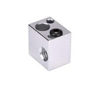 partes de la impresora V5 Bloque calefactor Bloque de aluminio V5 Calcetín de silicona Piezas de impresora 3D VS V6 Block Fit J-Head Hotend Bowden Extruder to Thermistor Repair Parts (Color: Azul, Tam