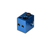 partes de la impresora V5 Bloque calefactor Bloque de aluminio V5 Calcetín de silicona Piezas de impresora 3D VS V6 Block Fit J-Head Hotend Bowden Extruder to Thermistor Repair Parts (Color: Azul, Tam
